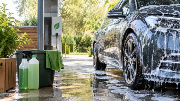 Solutions de lavage auto vert pour un nettoyage durable et responsable